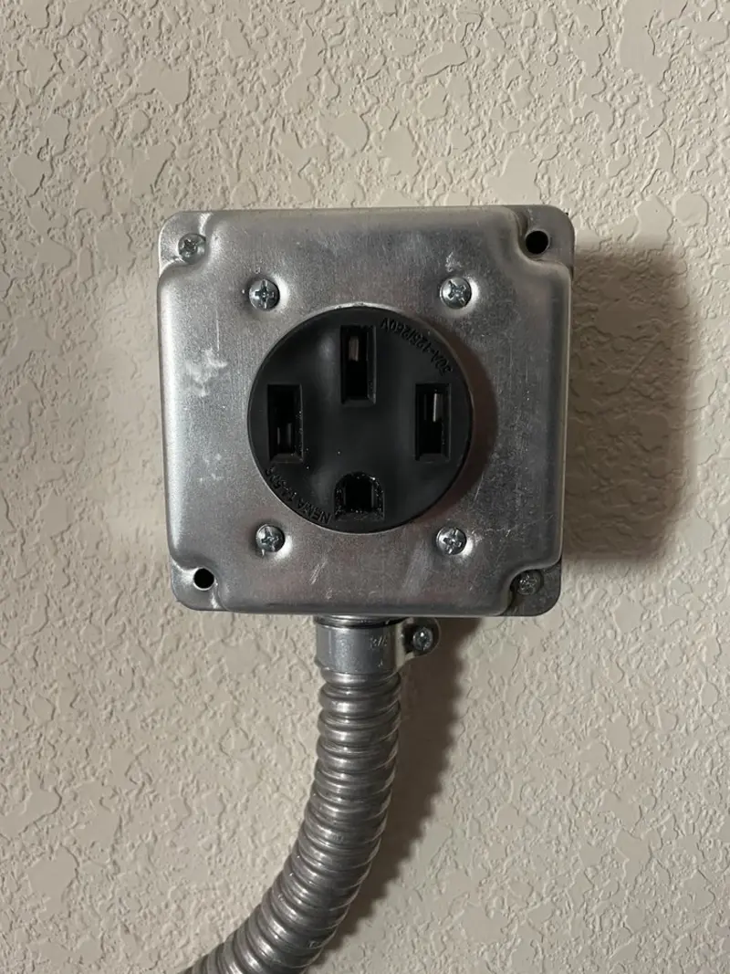 NEMA 14-50 outlet installed for Smart Home Electrical in Auburn